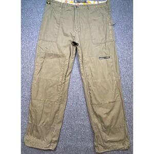 Pnb Nation Cargo Pants 3X Mens Green Ripstop Streetwear Baggy P-14-2 Utility